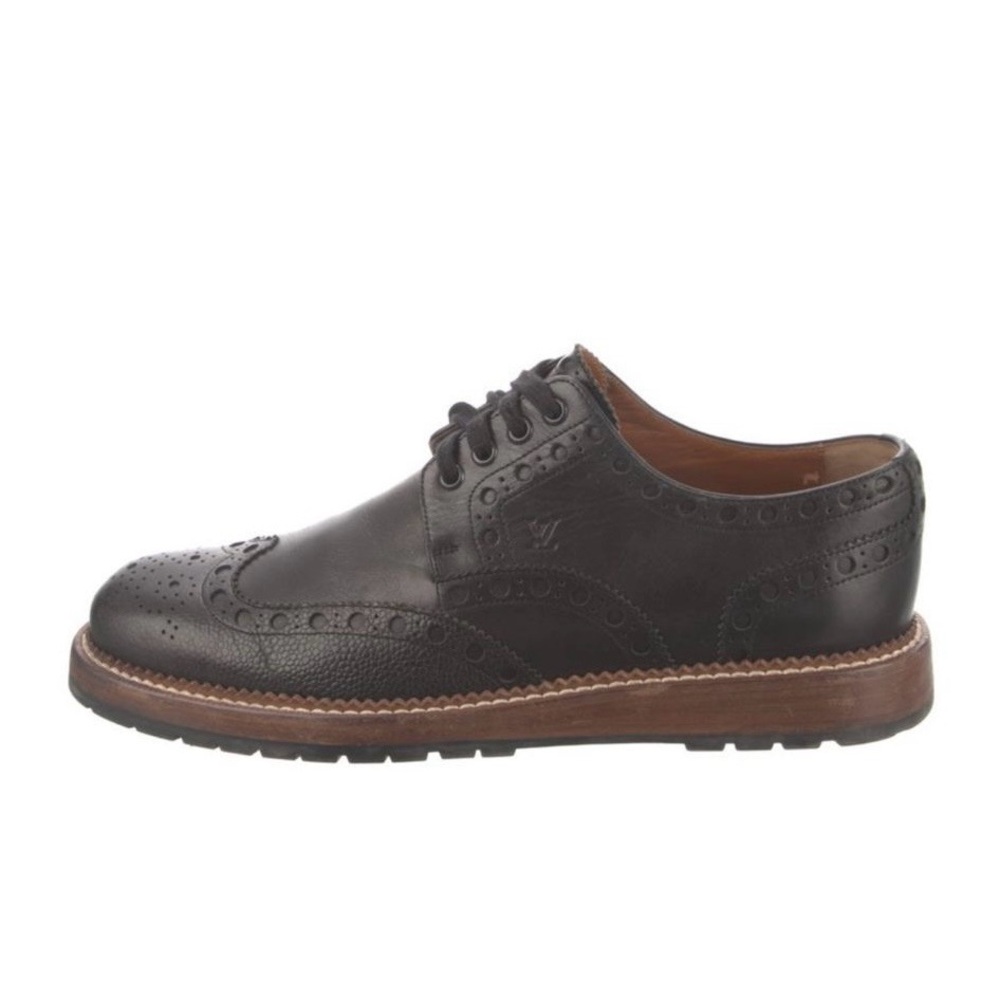 Louis Vuitton Black Leather Oxfords - Picture 4 of 6